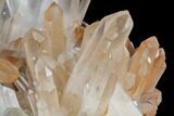 Massive, Tangerine Quartz Crystal Cluster #112833-5